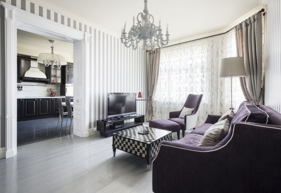 Маленькая квартира в стиле арт деко