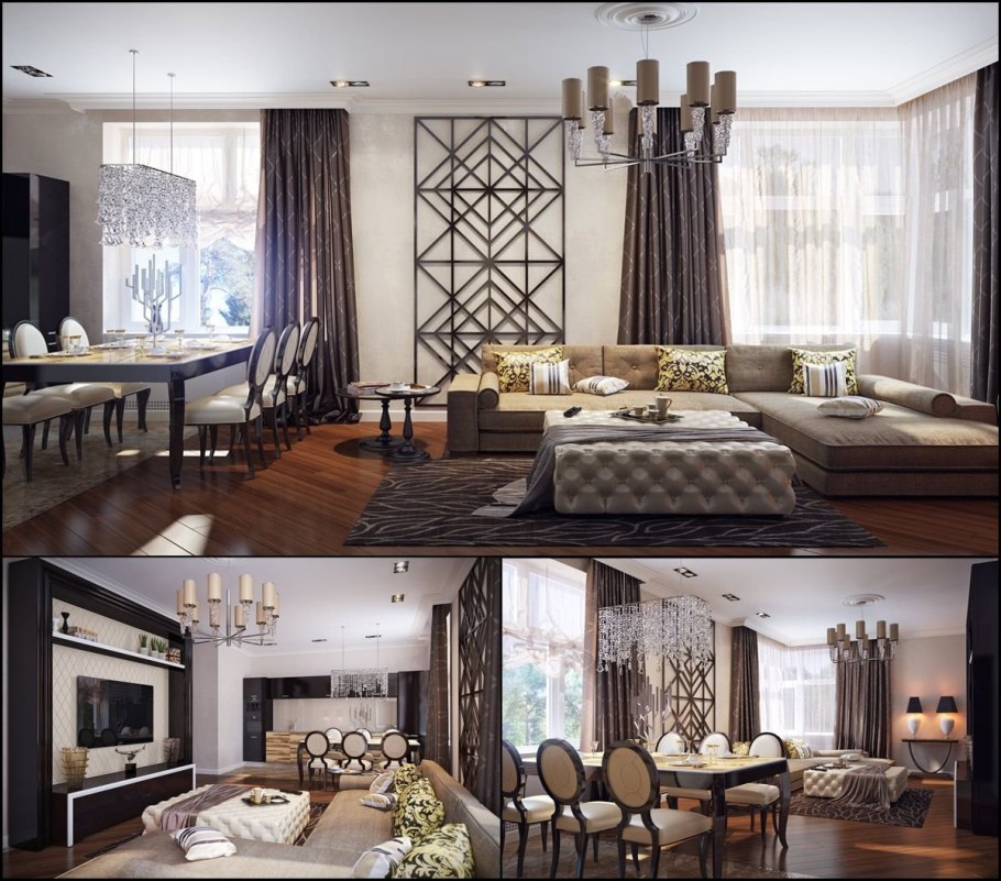 Римские шторы ар деко