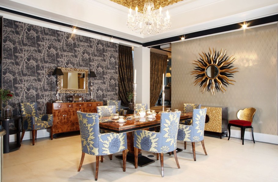 АРТДЕКО стиль интерьер в столовой