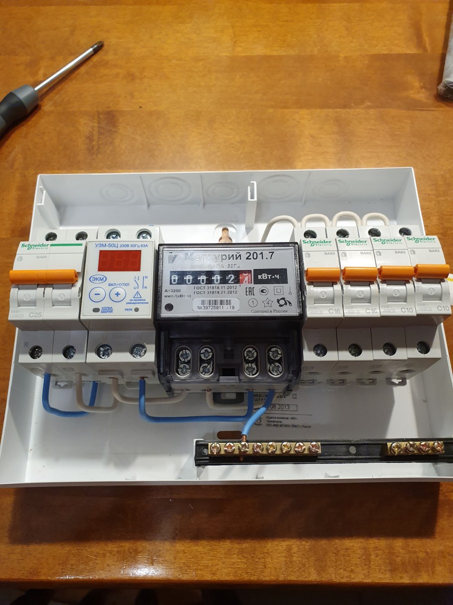 Электрощит на 380 для гаража