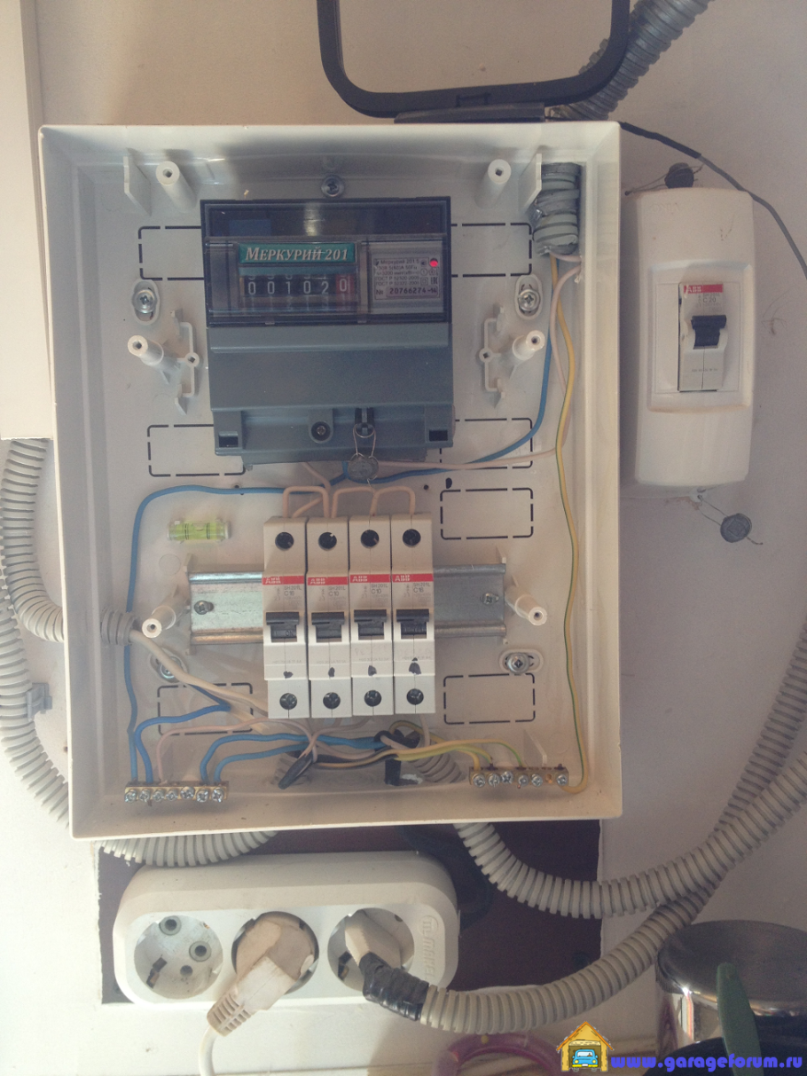 Щит учёта 220в однофазный