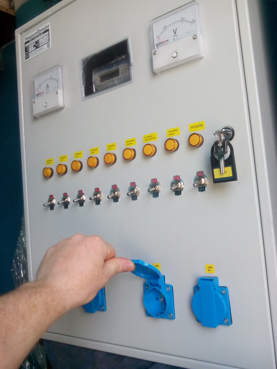 Электрощит на 380 для гаража