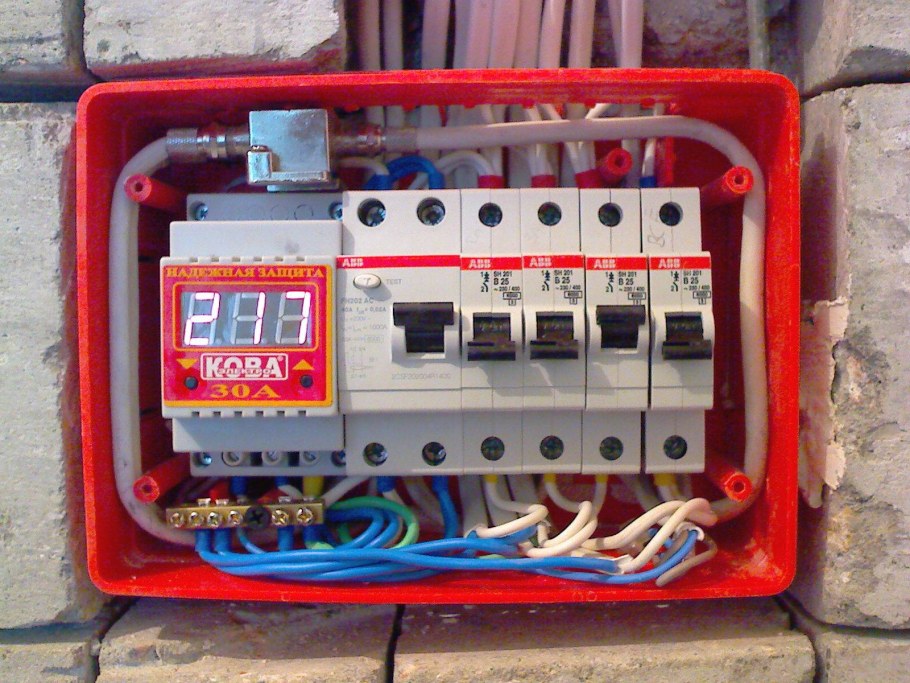 Распределительный щит в гараж