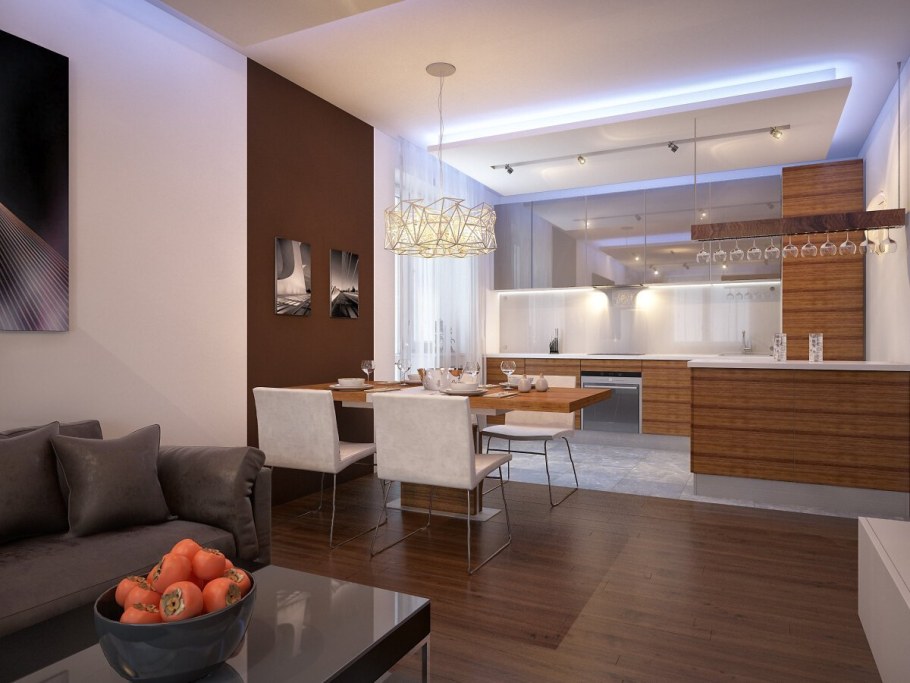 Кухня гостиная