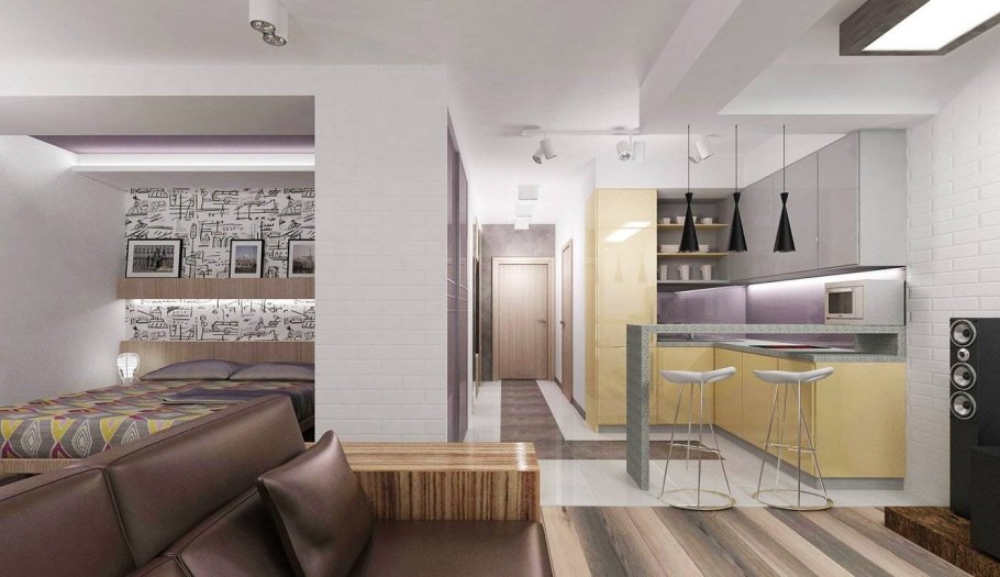 Интерьер евродвушки 40