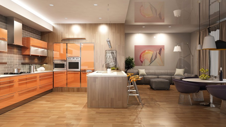 Кухня гостиная