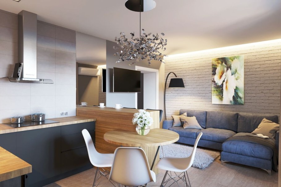 Кухня гостинная 14кв пик