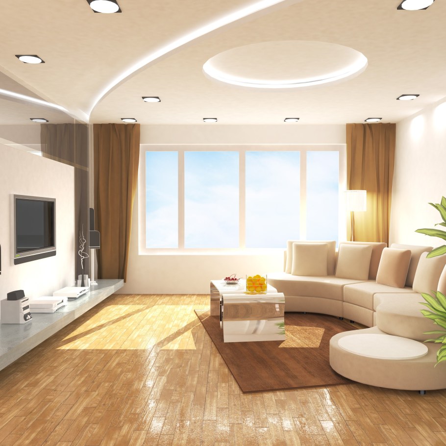 Натяжные потолки для зала в квартире