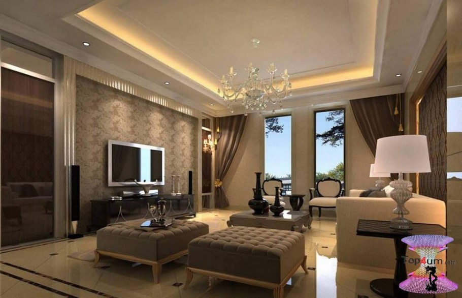 Красивые потолки в зал