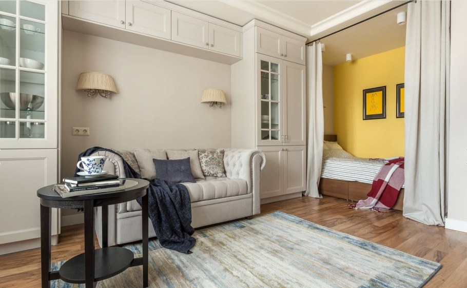 Интерьер квартиры с нишей