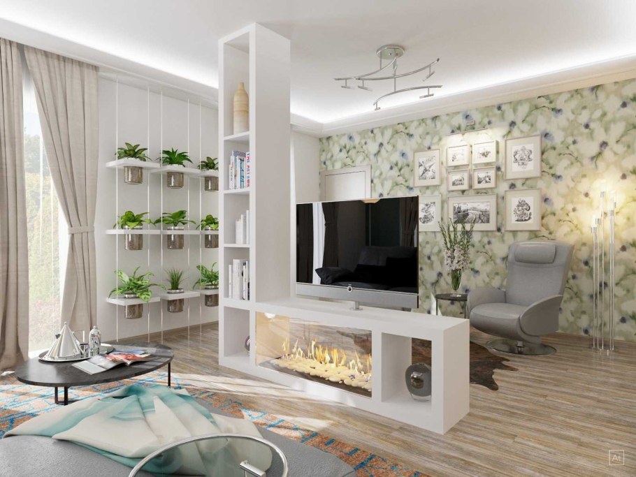 Зонирование однокомнатной квартиры