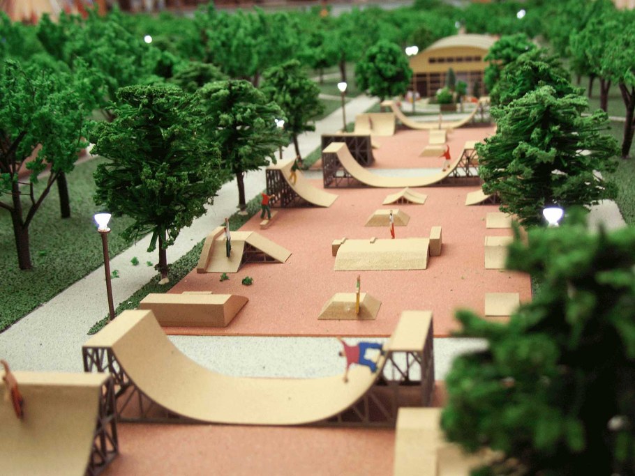 Макет сквера