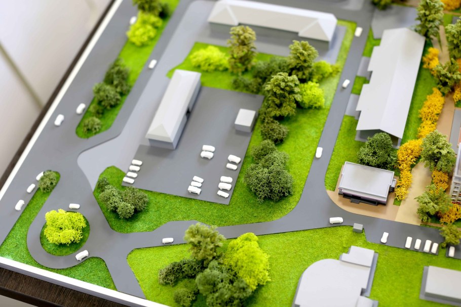 Озеленение на макете