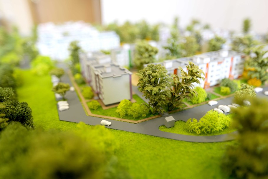 Архитектурный макет ландшафтный