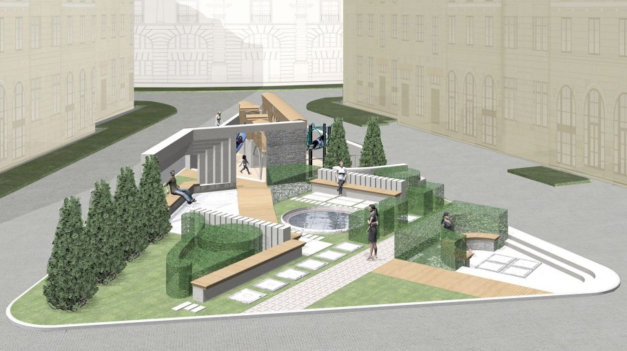 Томас Черч ландшафтный Архитектор кампус мемориального двора