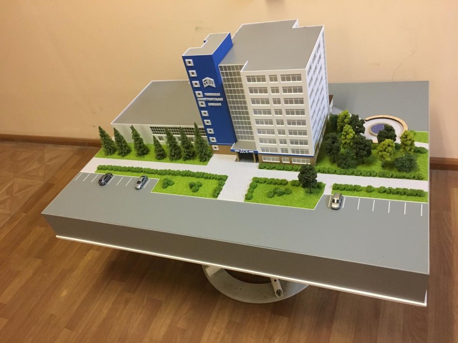 Макет комплекса зданий