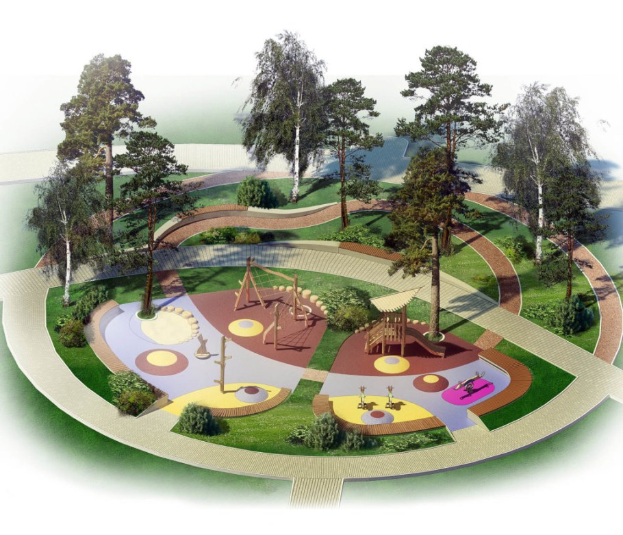 Дизайнерский проект парка