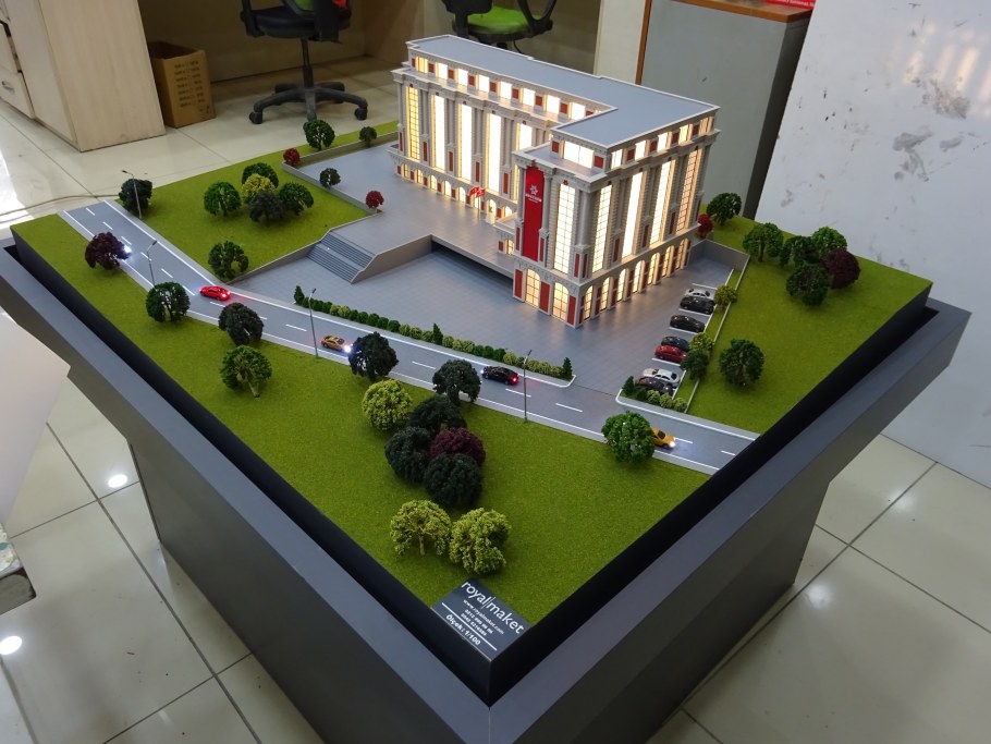 Архитектурный макет из еды