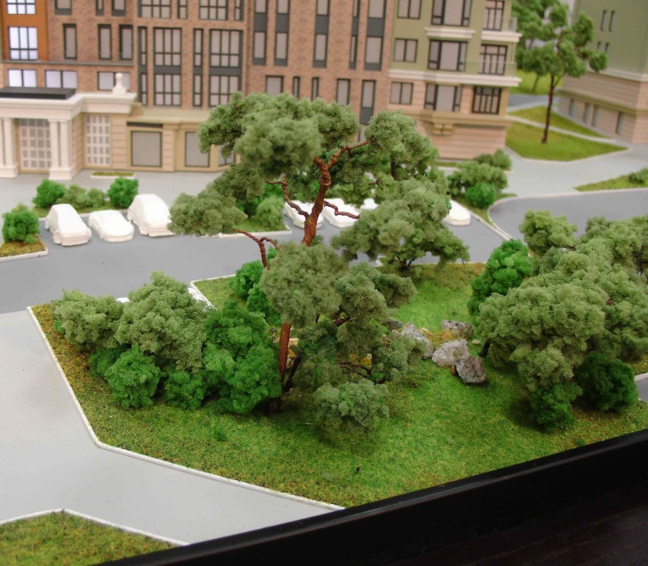 Архитектурный макет ландшафтный