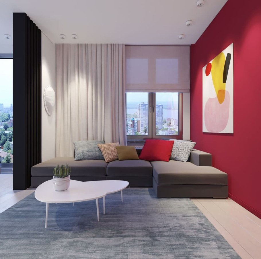 Сочетание цветов в интерьере 2023