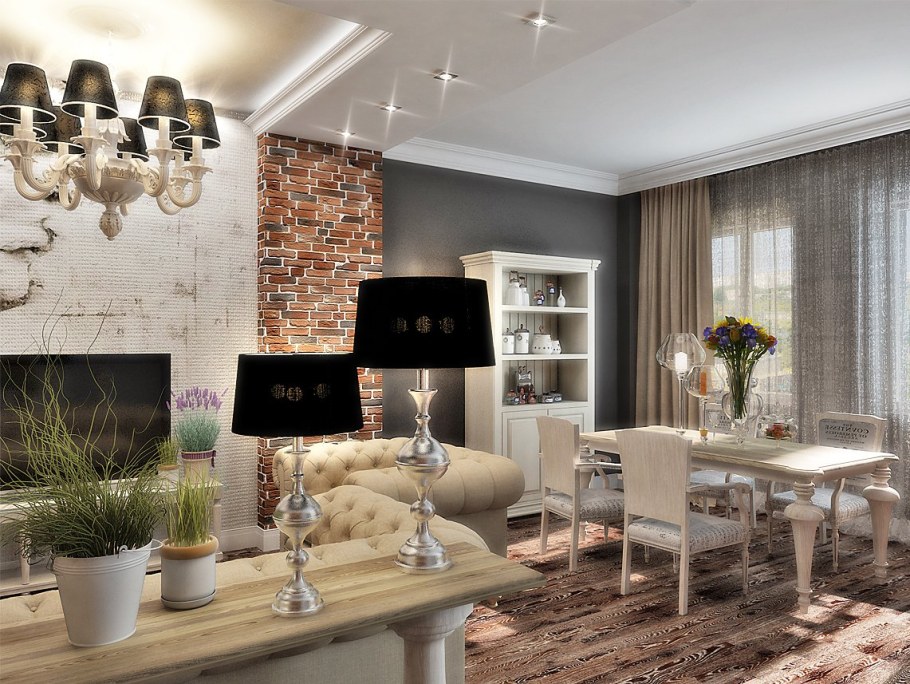 Эклектика лофт и Неоклассика