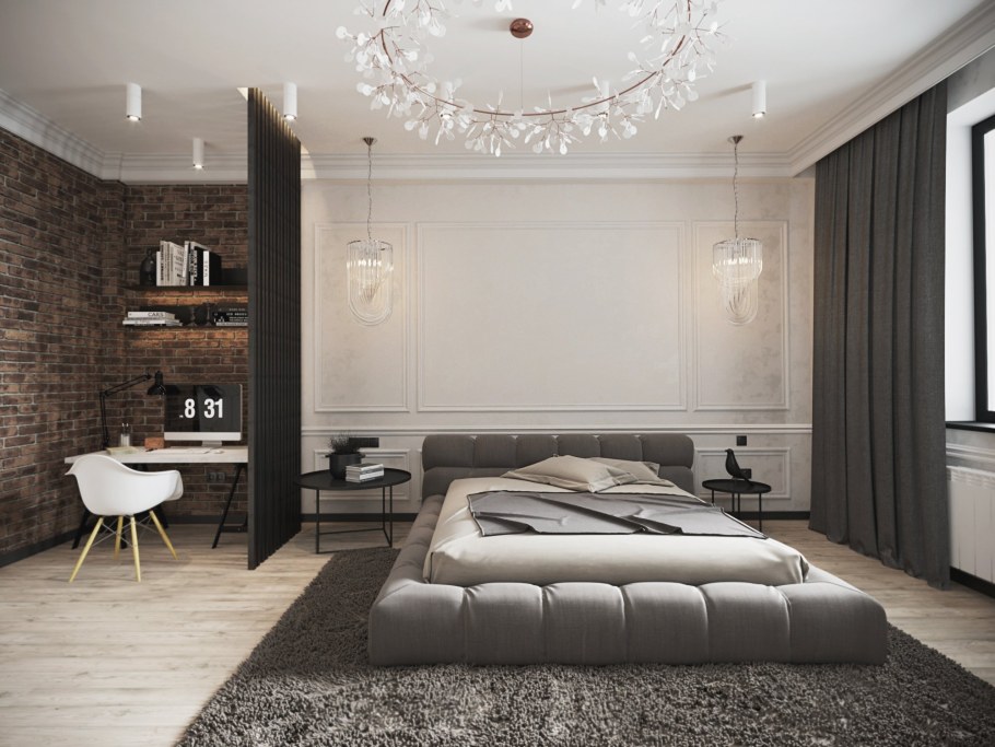 Лофт с элементами классики в интерьере