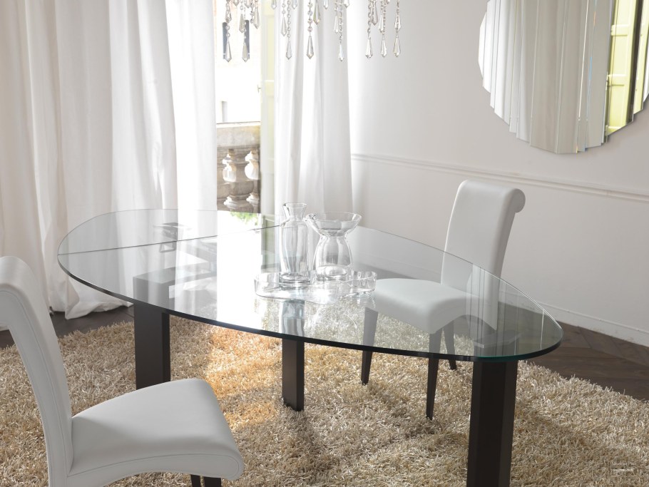 Стол обеденный Scorpio Glass Round b4802