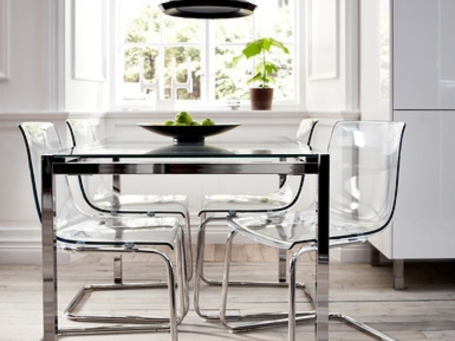 Ikea стеклянный стол обеденный