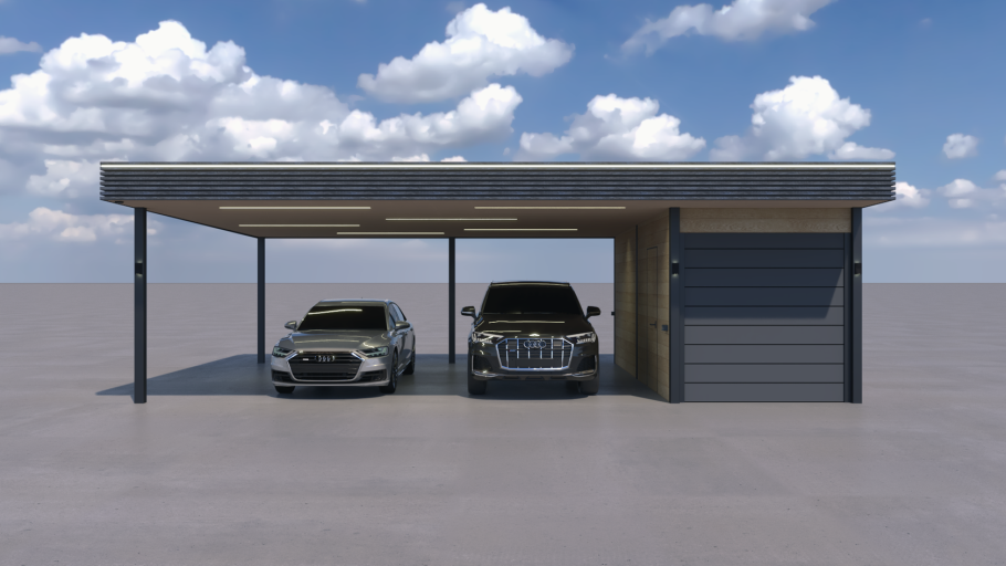 Современные навесы для автомобилей