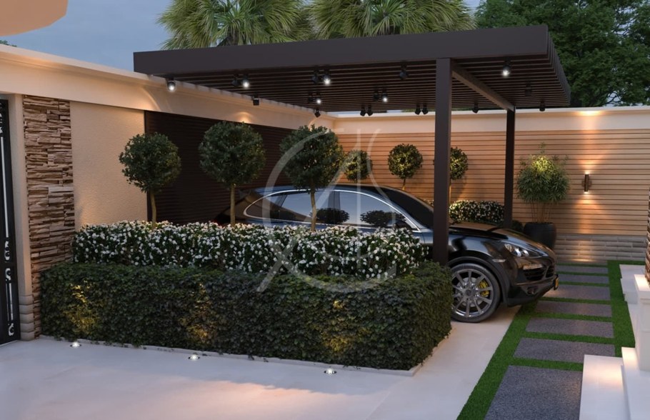 Современные навесы для автомобилей