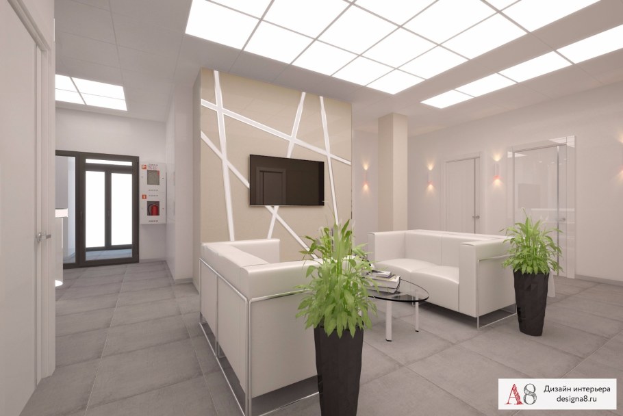 Вестибюль больницы интерьер