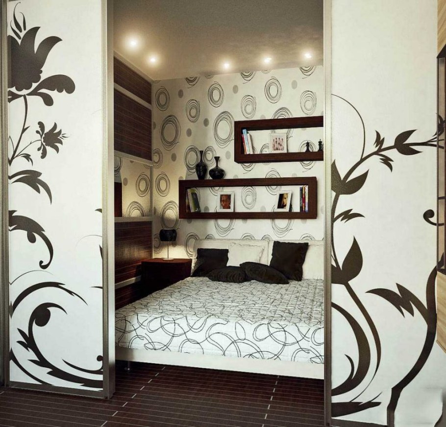 Спальня-гостиная с перегородкой