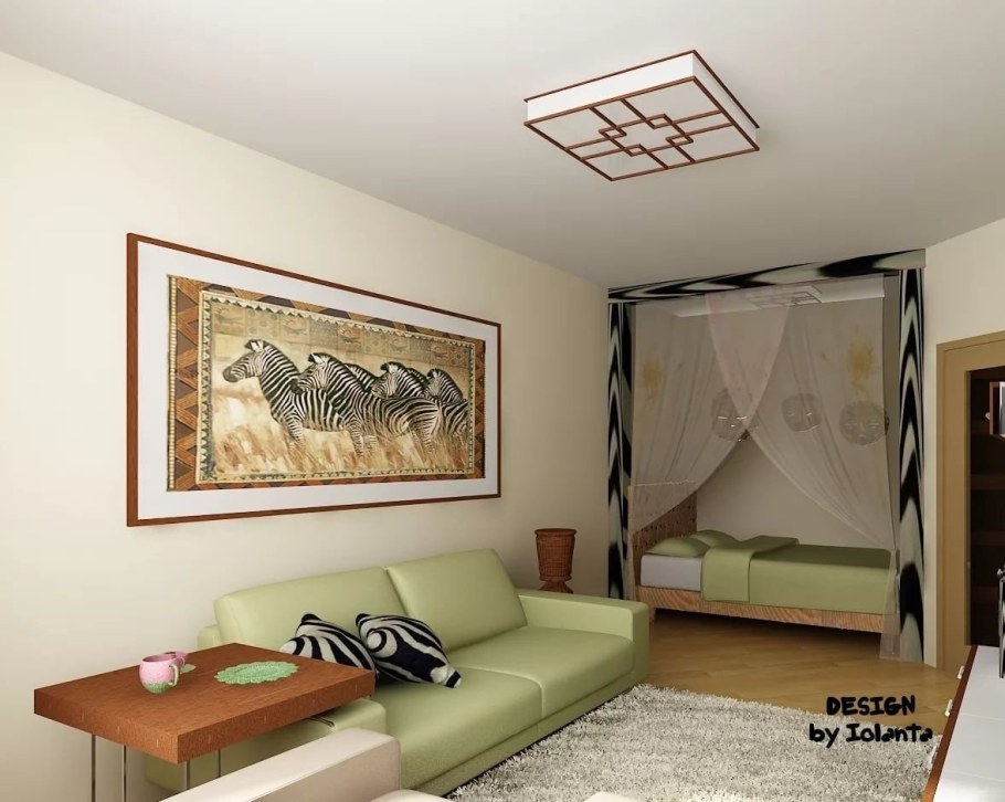 Спальня-гостиная 18 кв.м