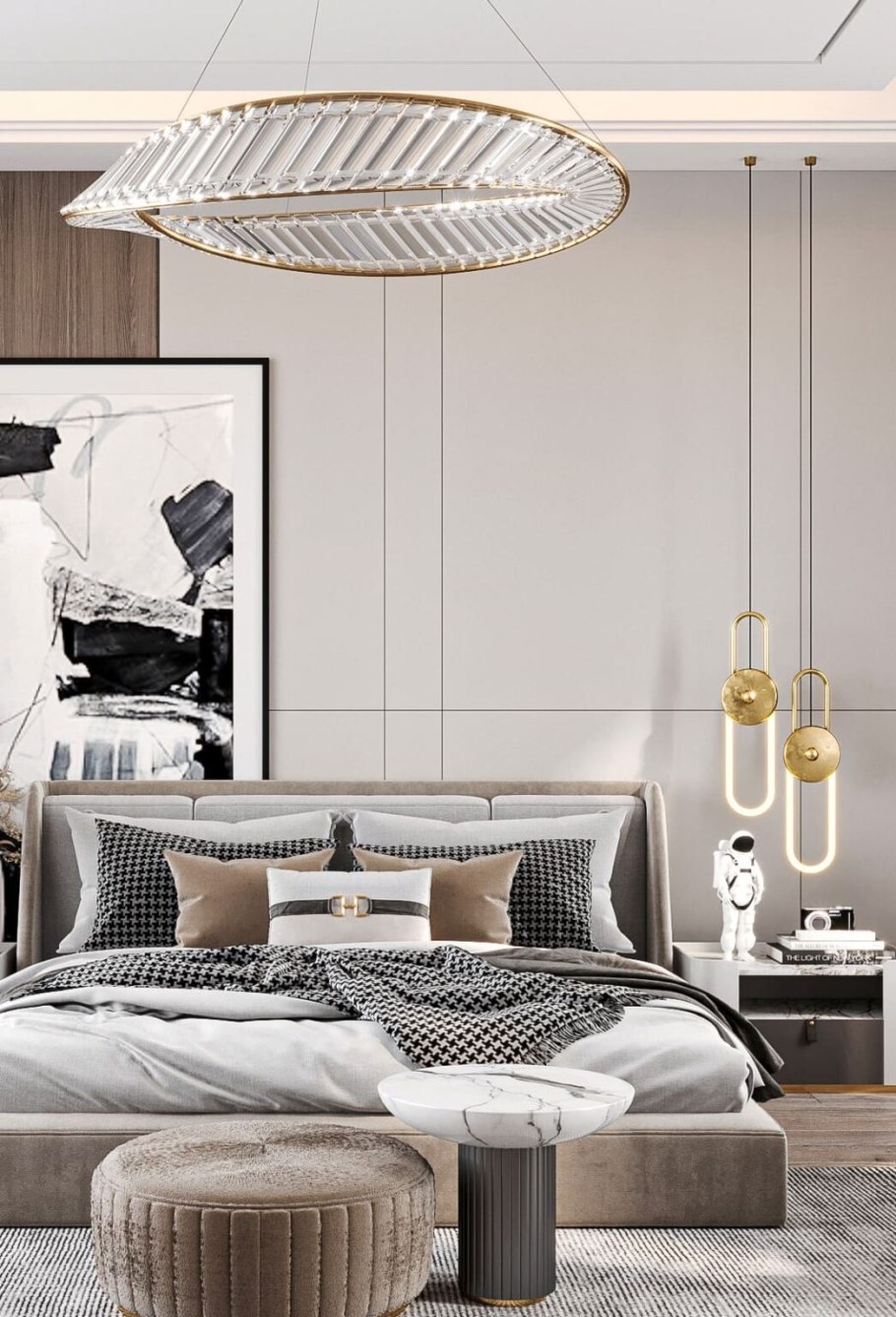 Модные люстры 2022 в спальню