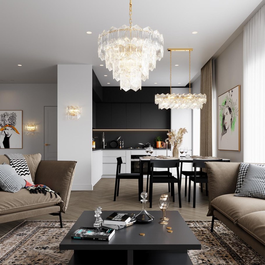 Люстры Модерн в гостиную