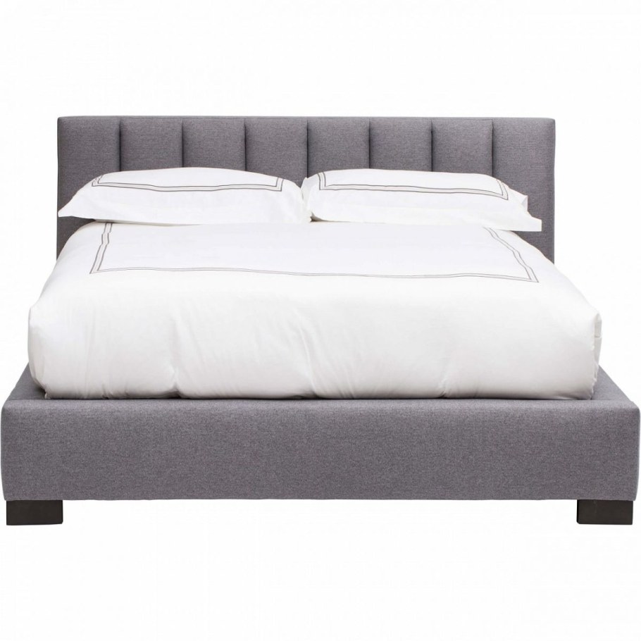 Кровать двуспальная 180х200 светло-серая шерсть Launa р