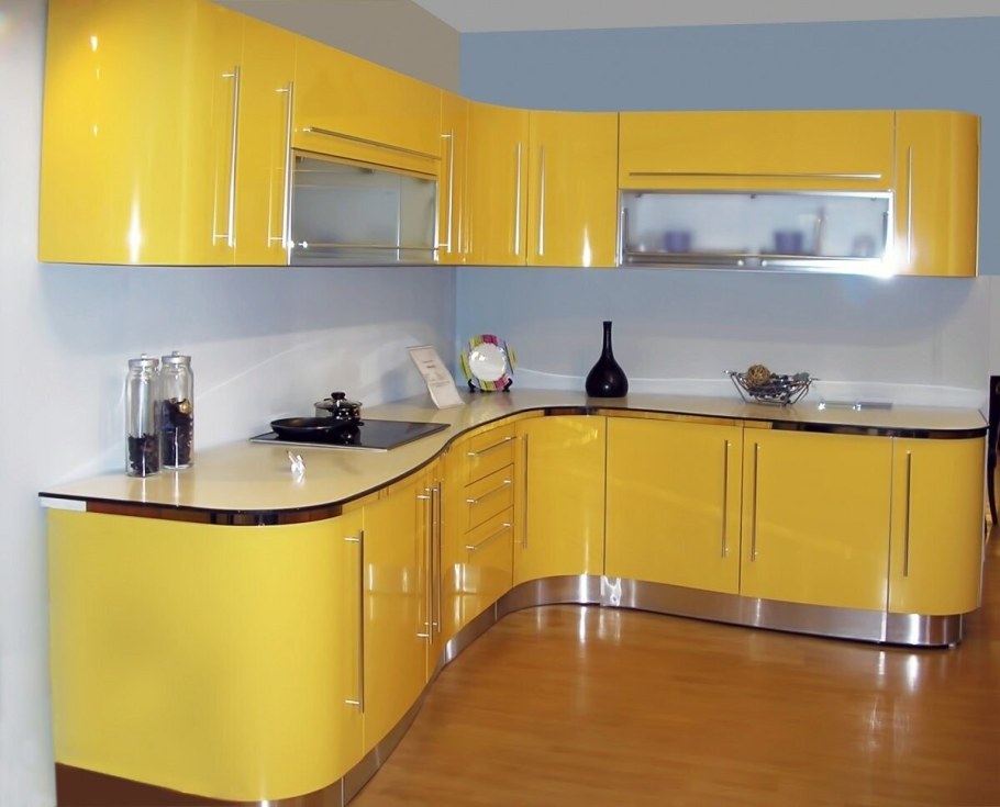 Кухня в желтом цвете