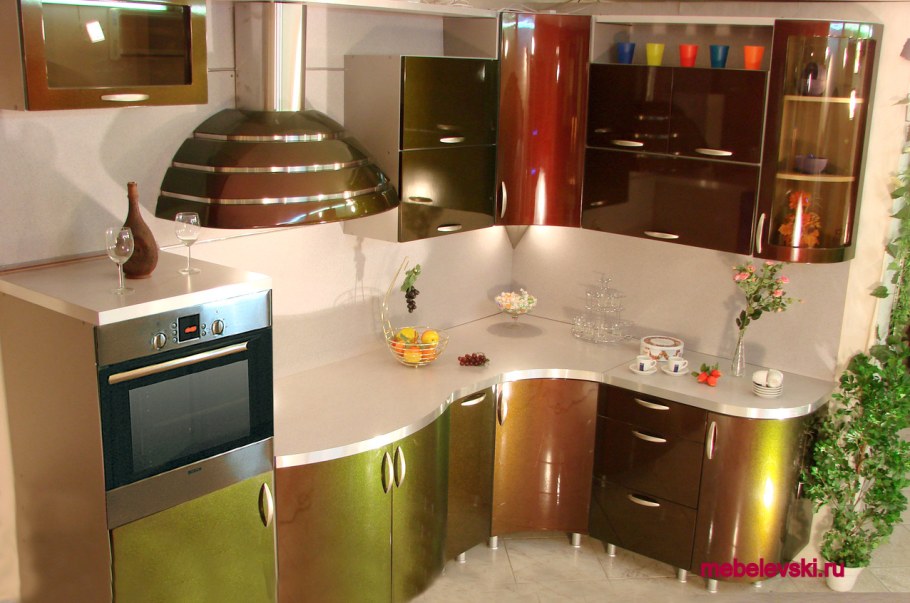 Кухни хамелеон металлик
