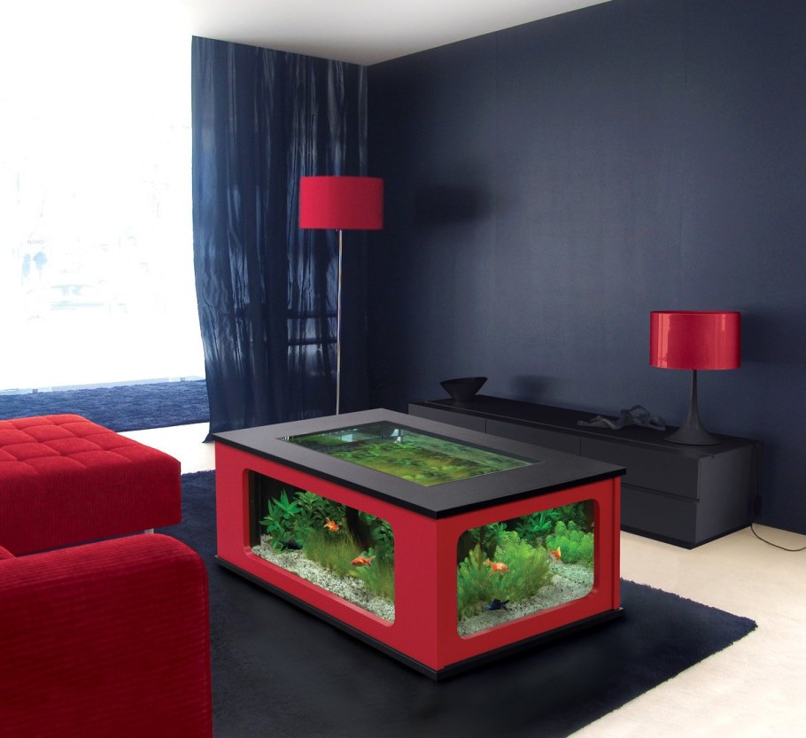 Аквариум журнальный столик