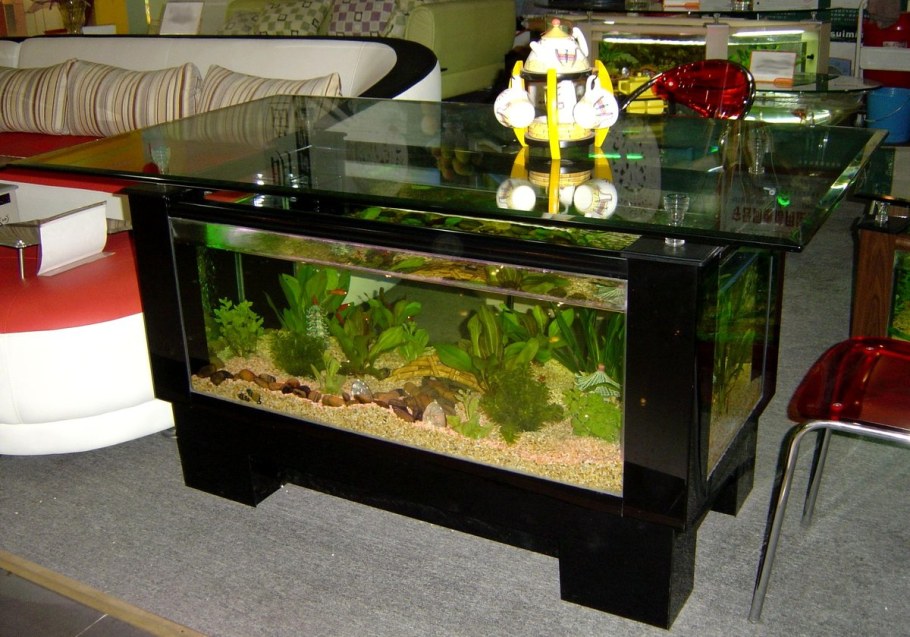 Аквариум журнальный столик