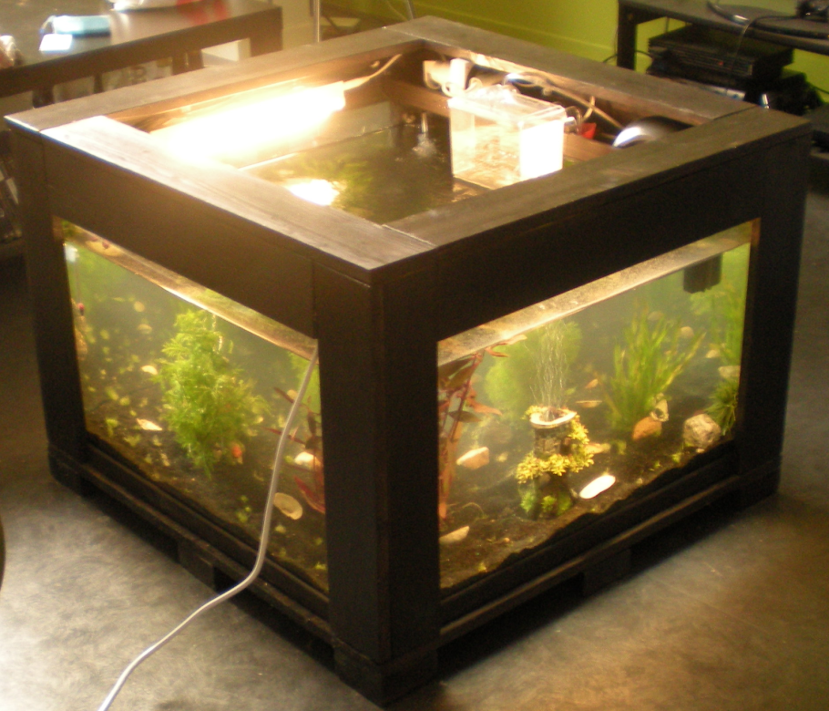 Стол аквариум