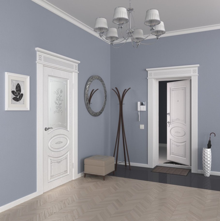 Белый плинтус в интерьере