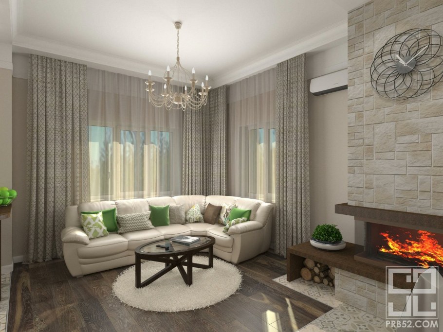 Гостиная в частном доме