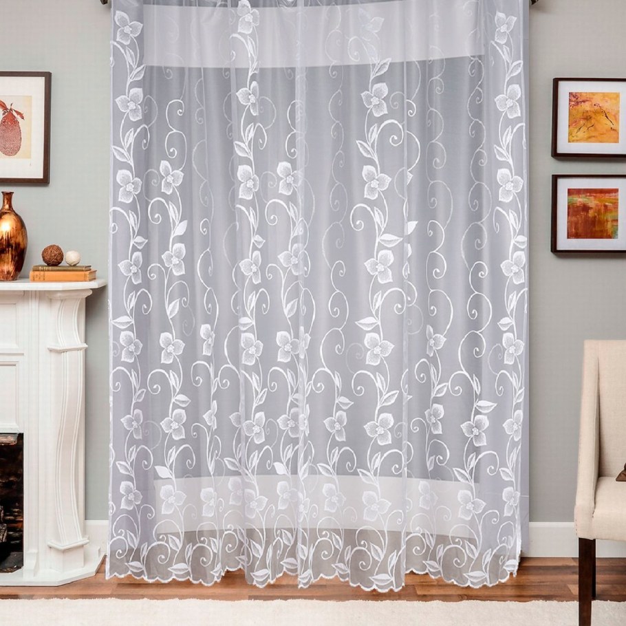 Белая вуаль тюль хофф