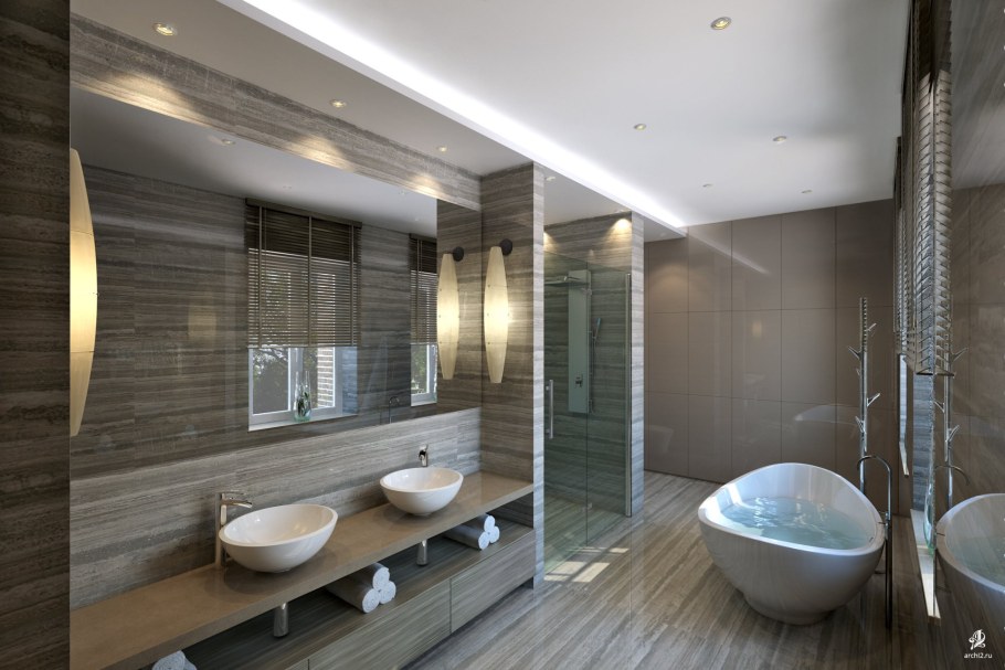 Ванные комнаты в современном стиле