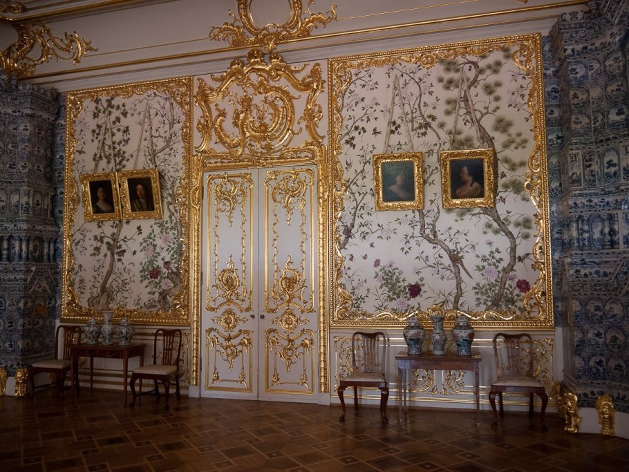 Голубая гостиная Екатерининского дворца