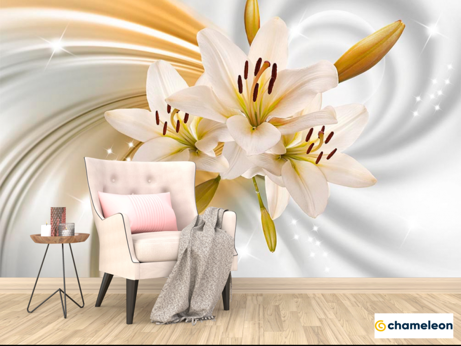 Обои лилии для стен