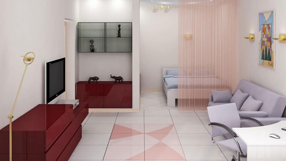 Планировка комнаты с нишей