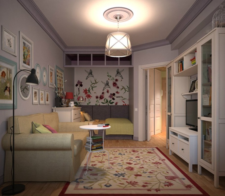 Интерьер однокомнатной квартиры