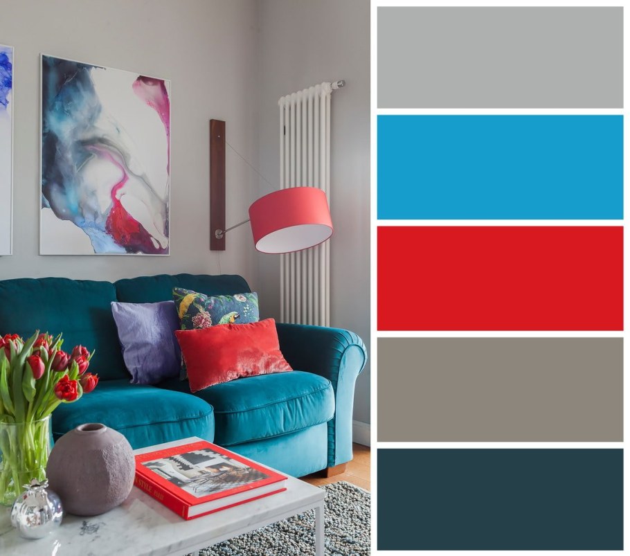 Цветовые сочетания в интерьере гостиной